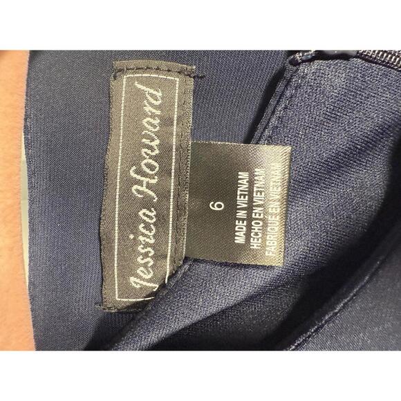 NWT Jessica Howard 2 Piece Set Navy Dress with Matching Jacket Size 6 - Picture 6 of 9